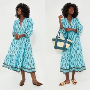 Tuckernuck Turquoise Floral Long Dress—GORGEOUS!!  Beautiful Color!!  NWT—XXL
